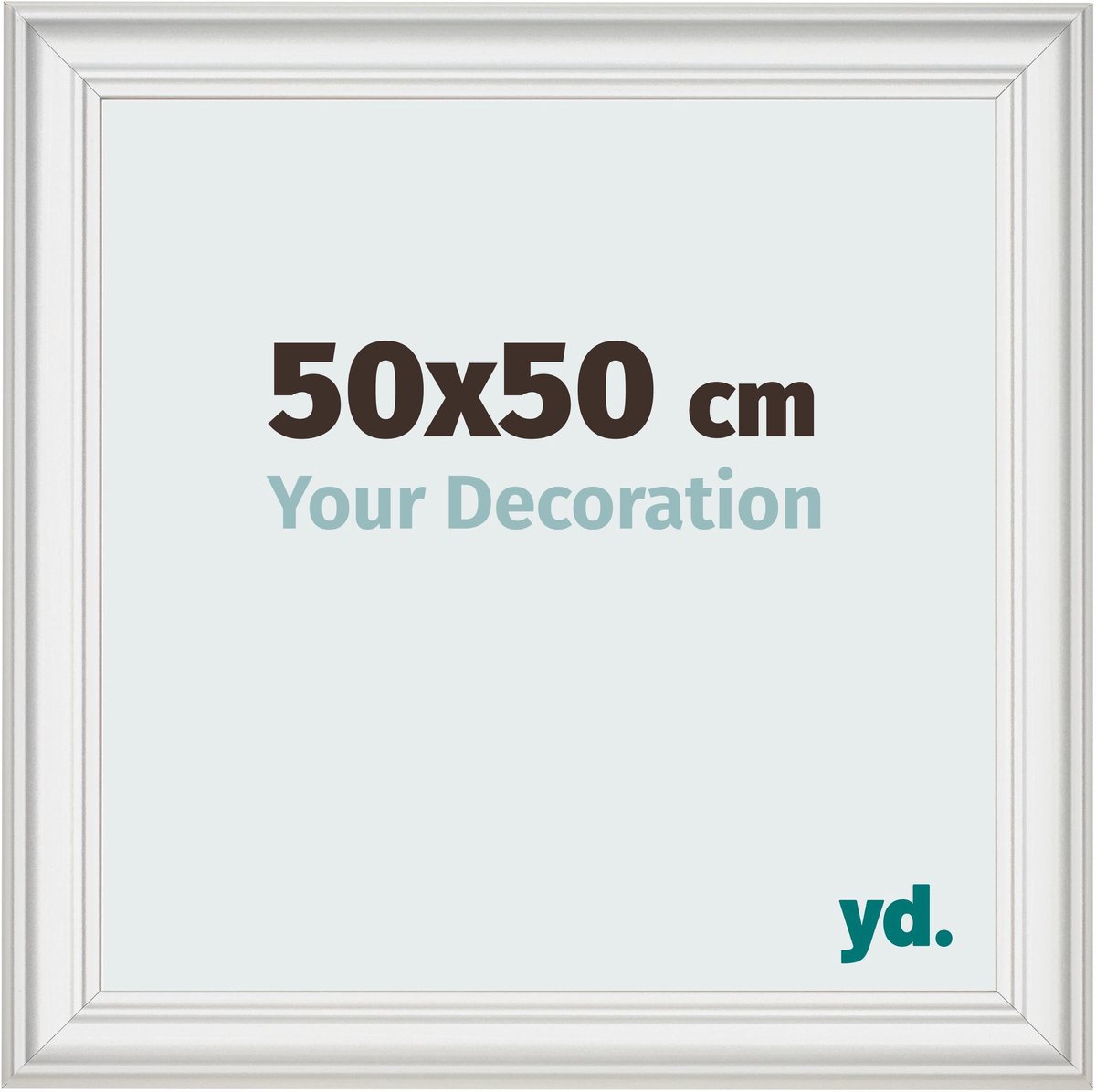 yd. Your Decoration - Fotolijst 50x50 cm - MDF - Wit Geveegd - Lazio