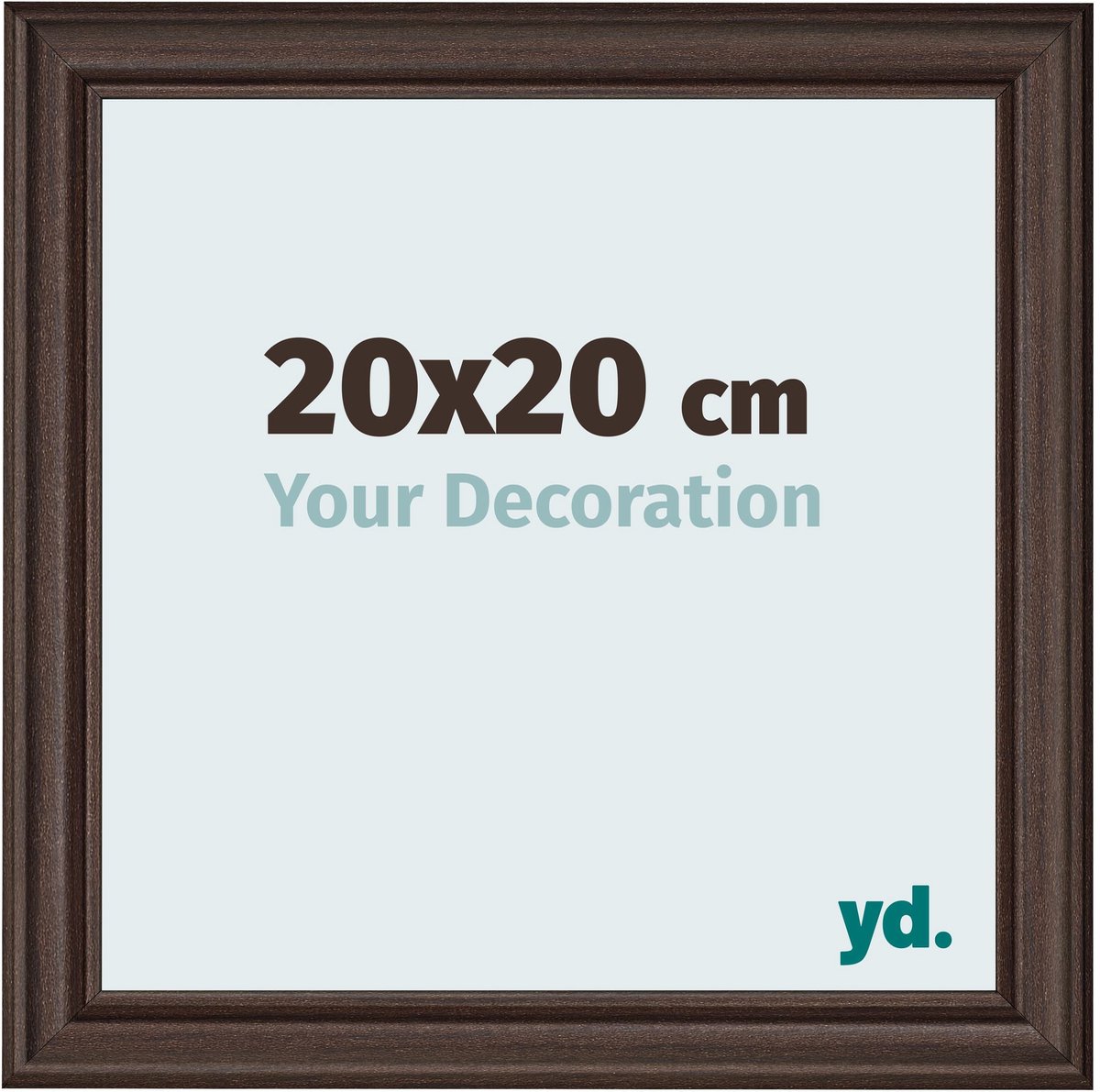 yd. Your Decoration - Fotolijst 20x20 cm - MDF - Eiken Donker - Lazio