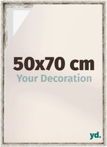 yd, Baklijst 50x70 cm Wit Vintage - Lijst voor Canvasdoek - MDF Lyon
