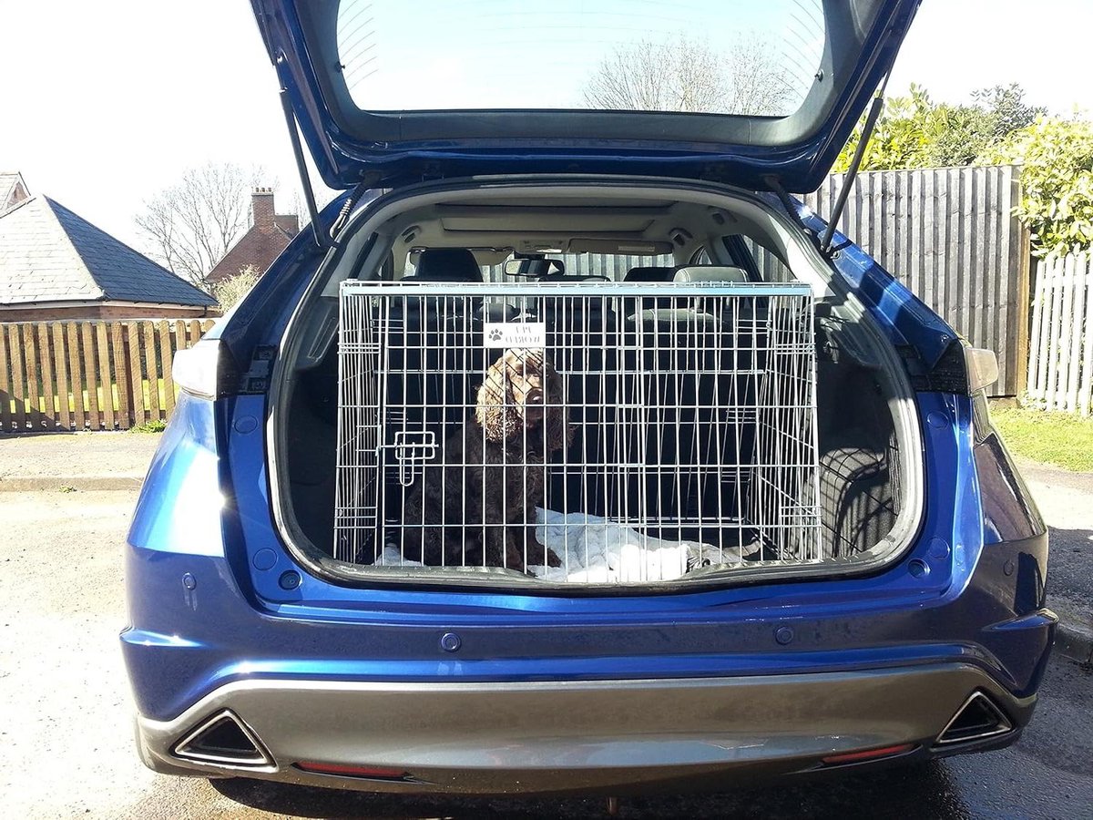 Autohondenkooi - Reiskennel - Veilig Reizen - Speciaal Ontworpen - Opvouwbaar - Zilver