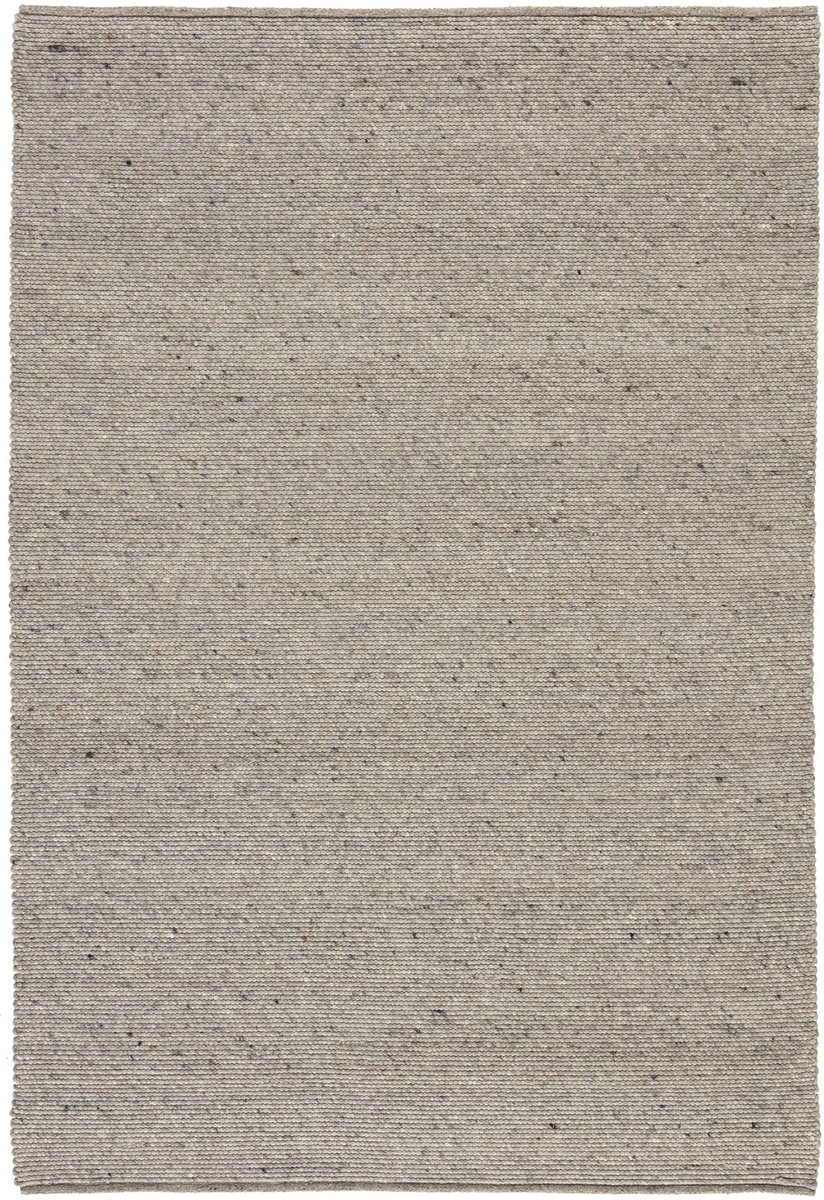 Lino Alba Taupe Vloerkleed 250x350cm – Handgeweven Tapijt van 100% Viltwol - 12mm dik - 2,8kg/m² - Hoogwaardig Laagpolig Vloerkleed voor o.a. Woonkamer, Eetkamer, Slaapkamer en Hal