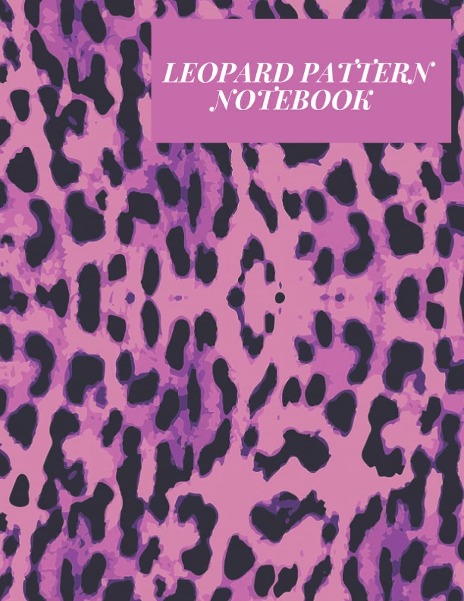LEOPARD PATTERN NOTEBOOK: PRINT LINE JOURNAL /COMPOSITION NOTEBOOK FOR ANIMAL LOVERS 8.5X11 120 PAGES FOR WOMEN OF OUR - ShopVlot