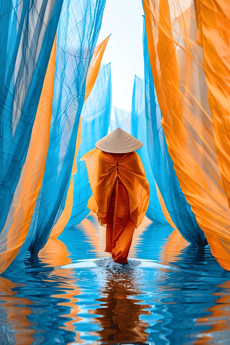 Waterwandeling Poster - Rustgevende - Natuur - Water - Ontspannende - Waterloop - posters - formaat 30x40cm - Wanddecoratie - XS2816MT