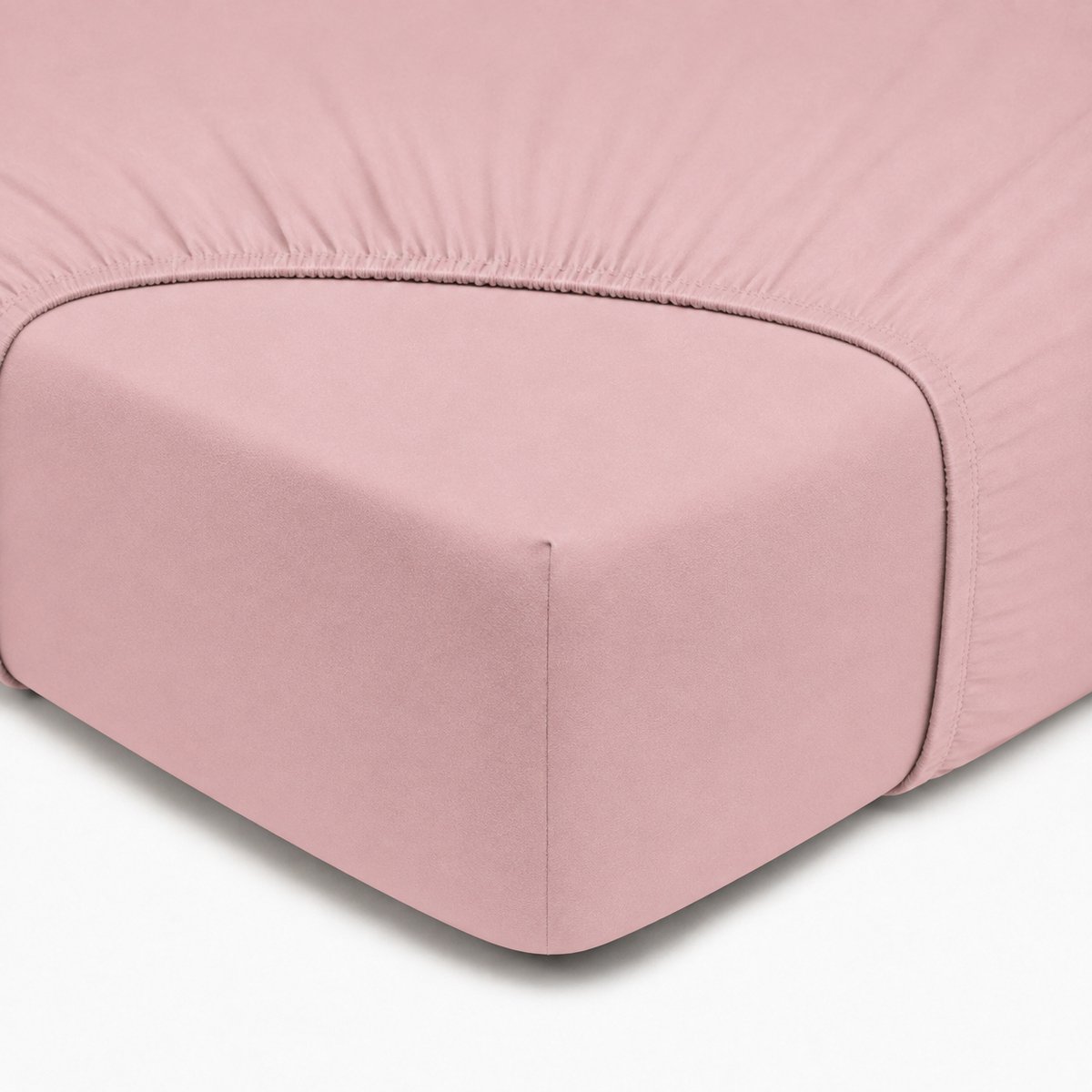 Hoeslaken, 100% Renforcé Katoen, 180x200 cm, Roze, Zacht & Ademend, Elastische Hoeken tot 25 cm, Katoenen Hoeslaken, Perfecte Pasvorm, De Linde Home