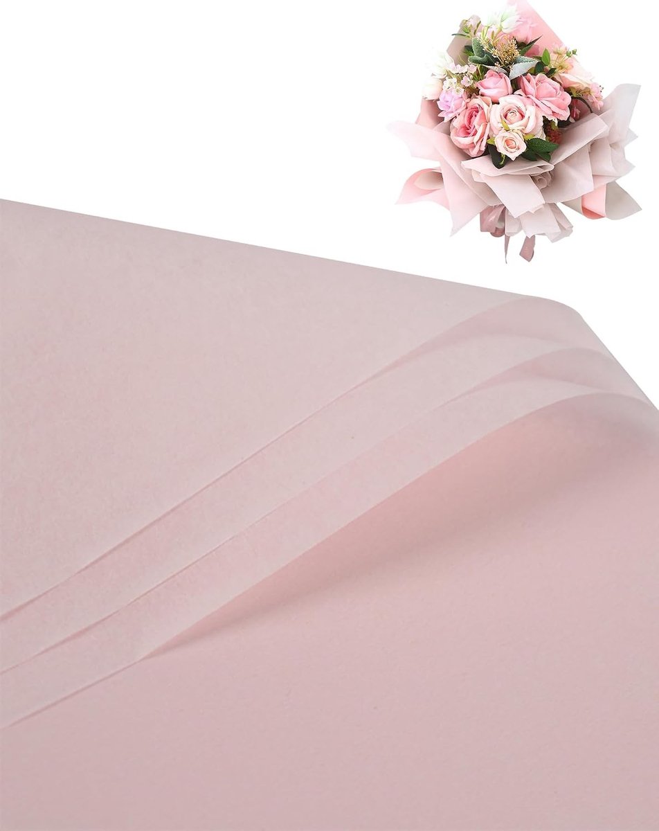 152 Vellen Waterdicht Bloemeninpakpapier, Uittrekbaar Boeketpapier voor Bruiloft en Bloemistbenodigdheden, Plooibaar Koreaanse Vulling