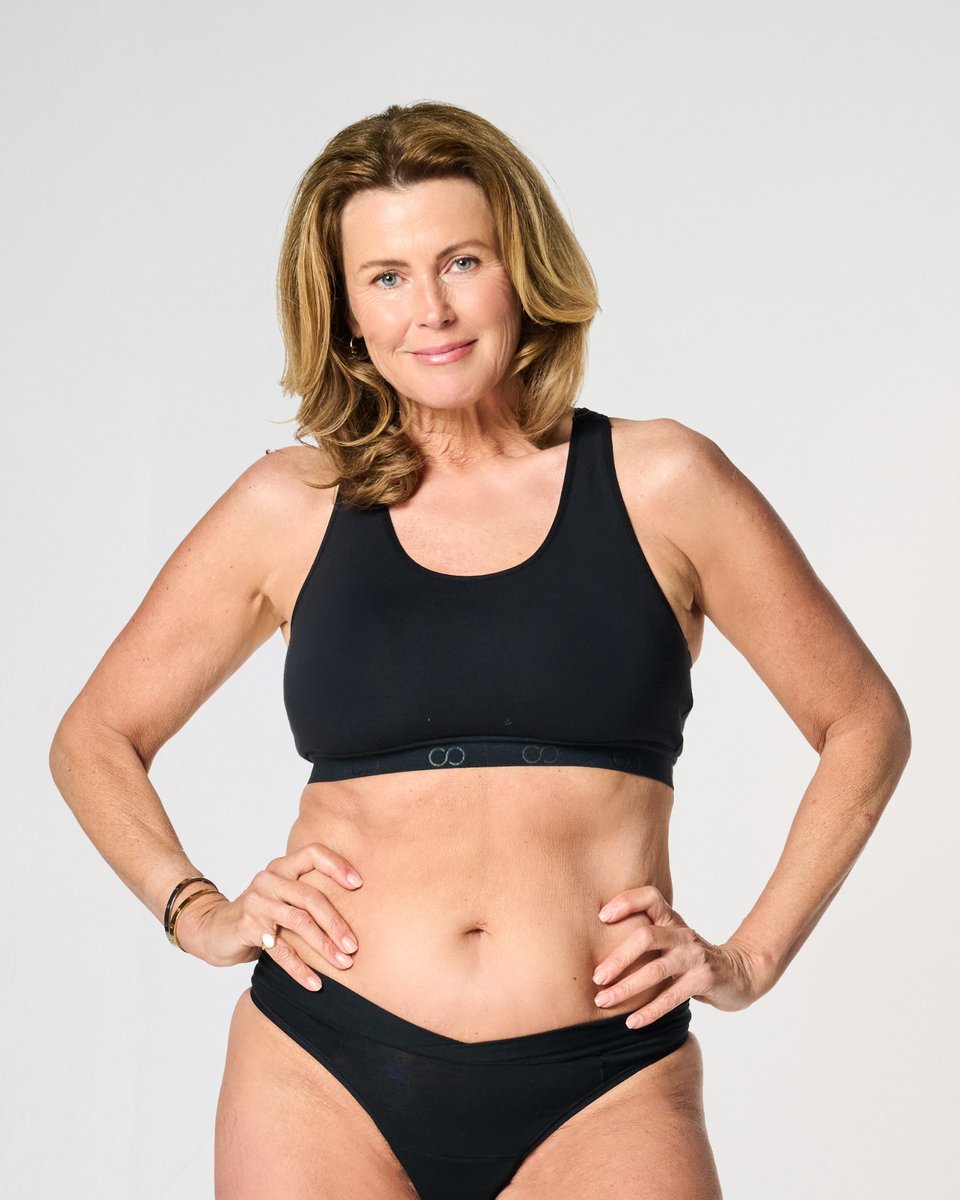 Moodies menstruatie ondergoed - Bamboe Comfy Top - maat M - Zwart