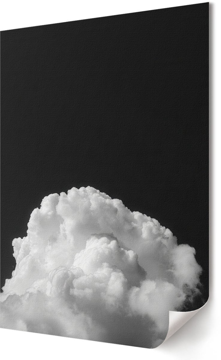 Coloray Polycanvas Wandposter - Winterlandschap, Fotografie - A3 - Wit Wanddecoratie - Rechthoek - Interieurdecoratie - Woonkamer, Slaapkamer, Kantoor - Klassiek