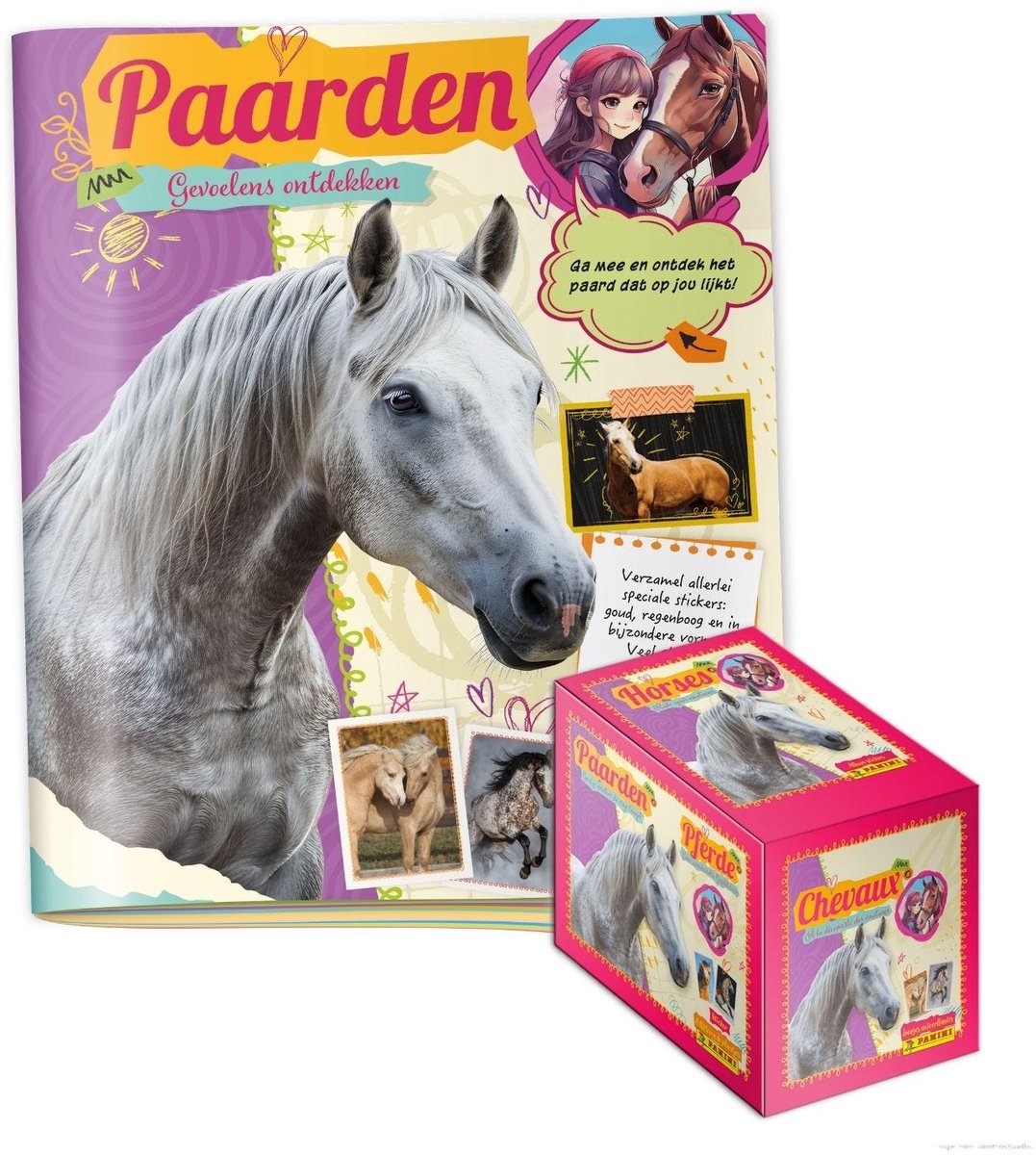 Paarden, gevoelens ontdekken - Stickercollectie - Promo Pack Panini