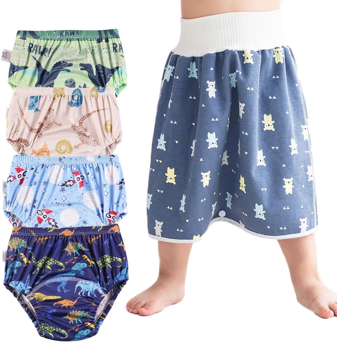 Set van 6 trainingsbroekjes voor baby's en peuters, trainingsbroek voor jongens en meisjes, 2-6 jaar