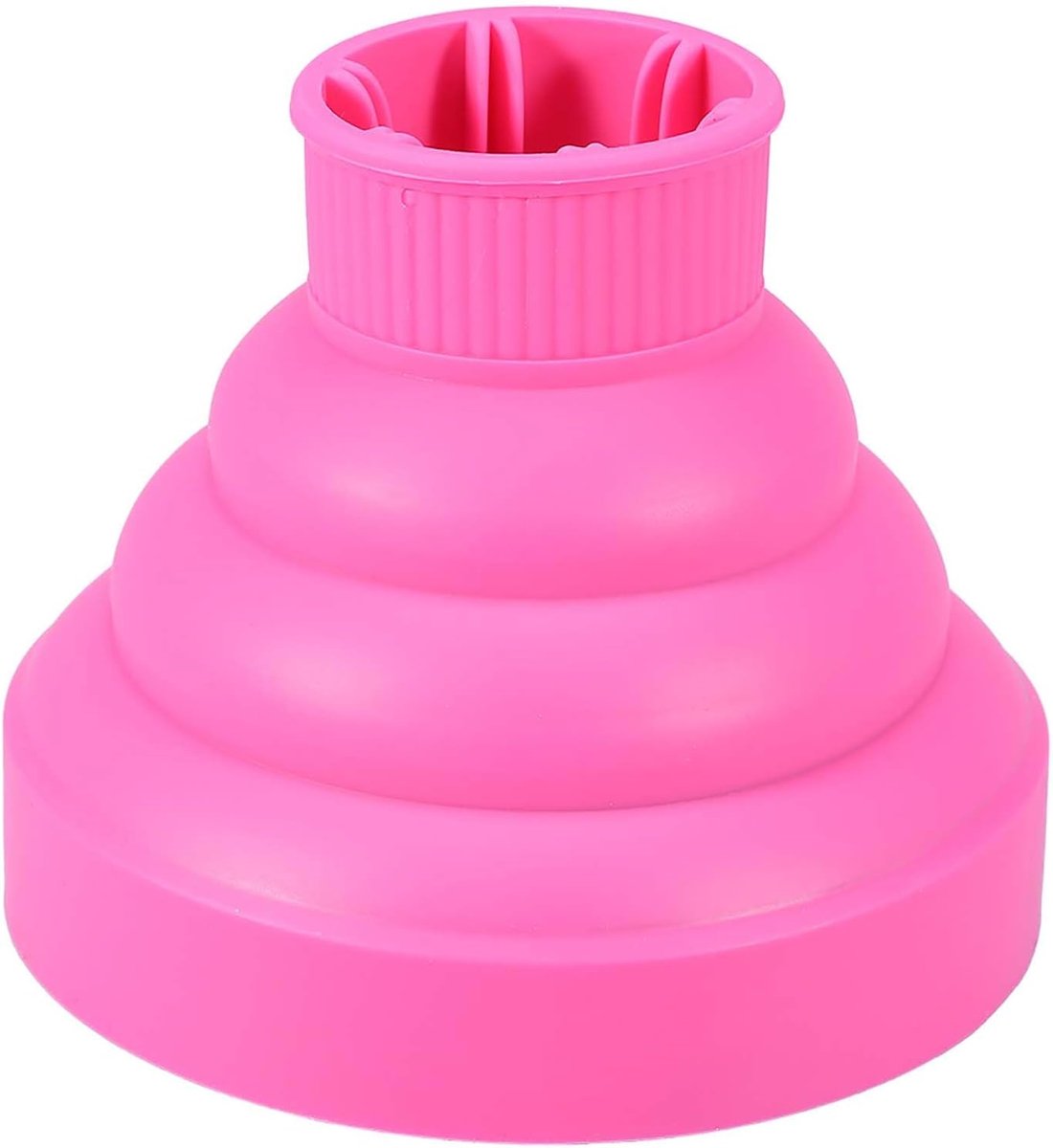 Diffuser Föhnbevestiging voor Krullend en Natuurlijk Golvend Haar, Opvouwbare Haardiffuser Geschikt voor de Meeste Haardrogers Reishaardiffuser (PINK)