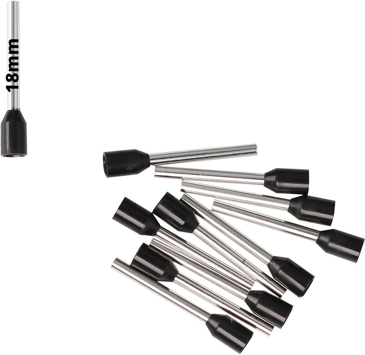 (10, zwart, 1,5 mm² - 18 mm)
