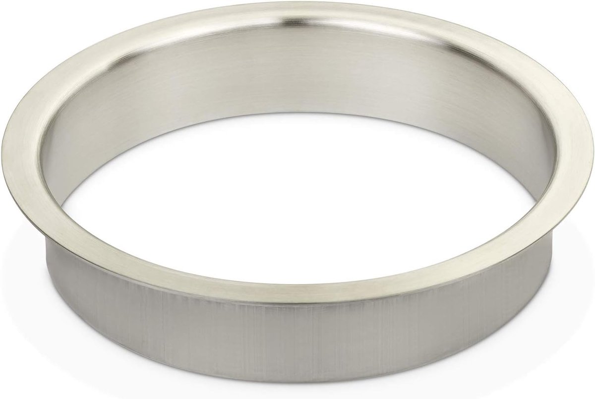 Ø 210 x H 41,5 mm Roestvrij staal geborsteld | Ø 210 mm, hoogte 41,5 mm voor montage in wastafel of werkblad, afvalwerpring