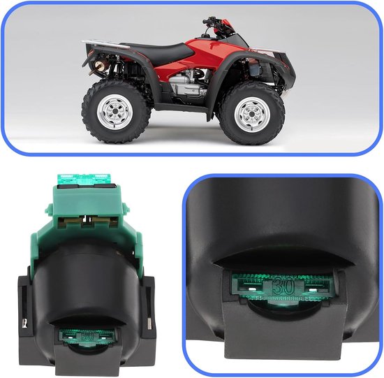 Allecto Plus - Elektromagnetische spoel relais voor Honda CH125 CH250 ATV TGB 325 425 500 525 550 - Motorfiets Starter Relais 65x47mm met snelle start. — afbeelding 5
