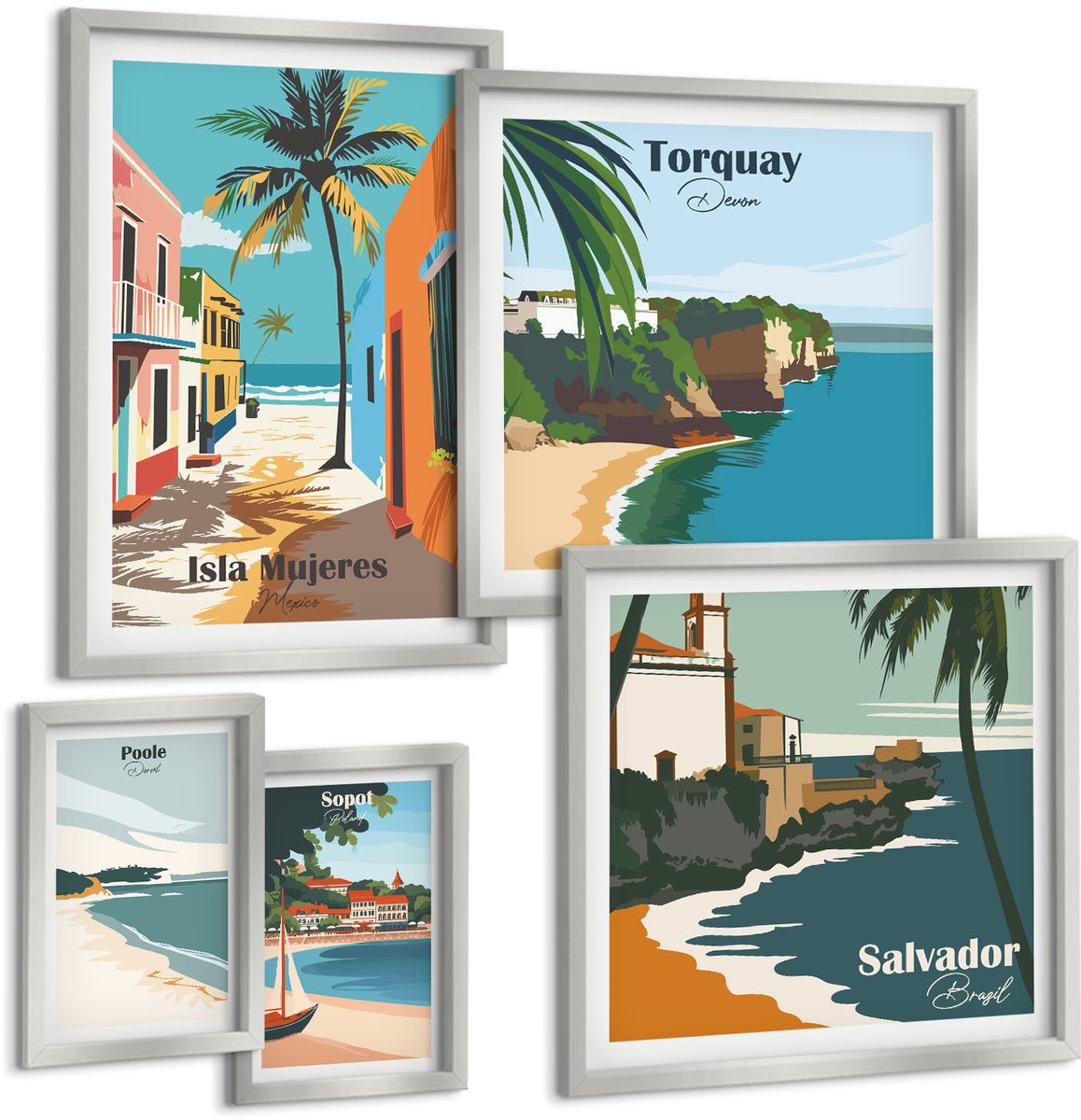 Coloray 5-Delige Schilderij Set - Posters Met Bloemenpatronen Van Henri Matisse - 20 x 30 cm - Wanddecoratie - Schilderijen Set - Kantoor - Interieur Decoratie