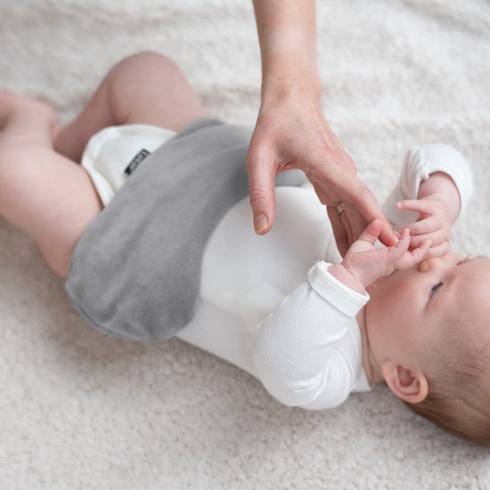 KipKep Woller Warmtekussen - Pebble Grey - pittenzak - bij buikkrampjes - kruik - onrust - huilbaby - grijs — afbeelding 3