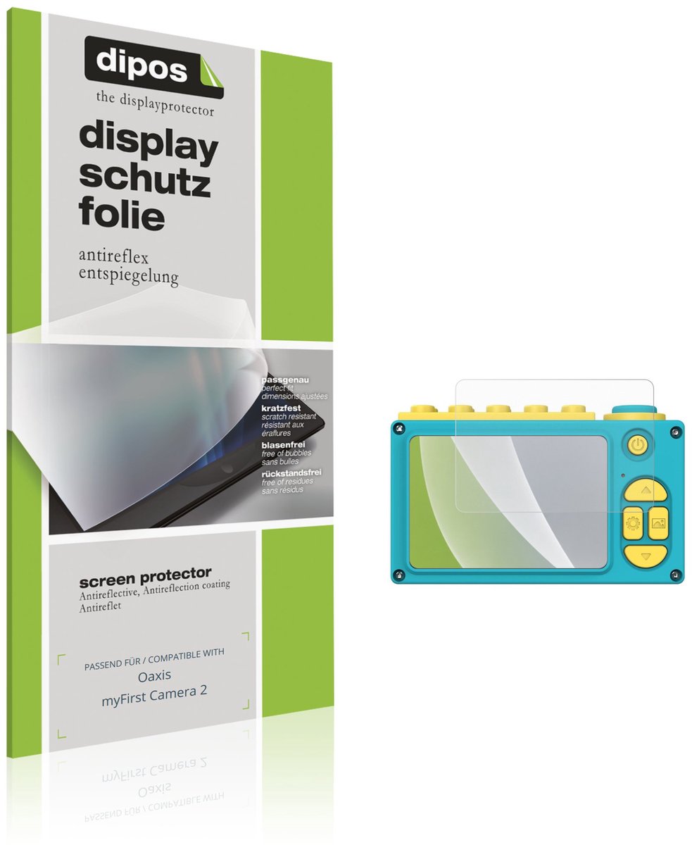 dipos – 4x Matte Beschermfolie geschikt voor Oaxis myFirst Camera 2 | Krasbestendige & antireflecterende Screenprotector Ultra-Thin