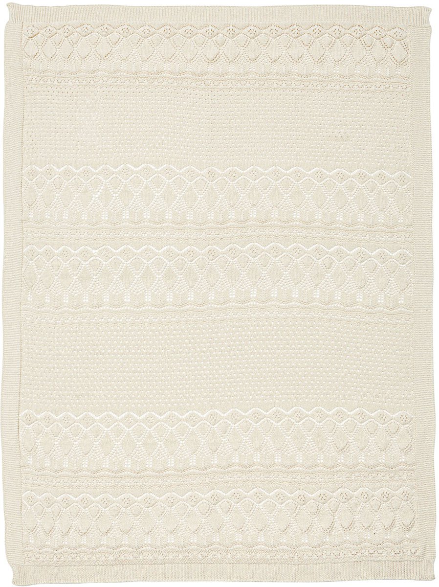 Cam Cam Copenhagen Pointelle Gebreide Baby Deken - Off White