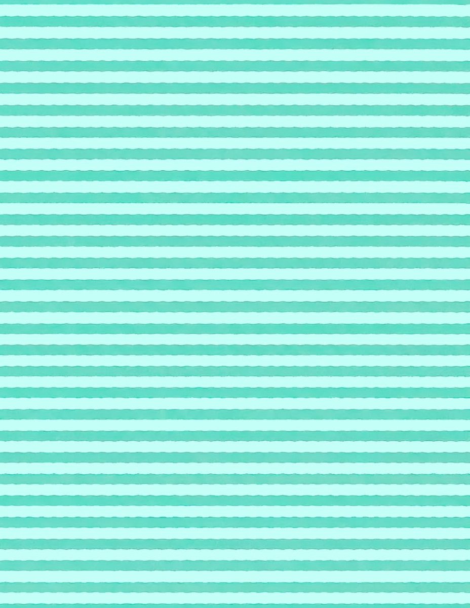 Teal Horizontal Stripes Notebook - ShopVlot