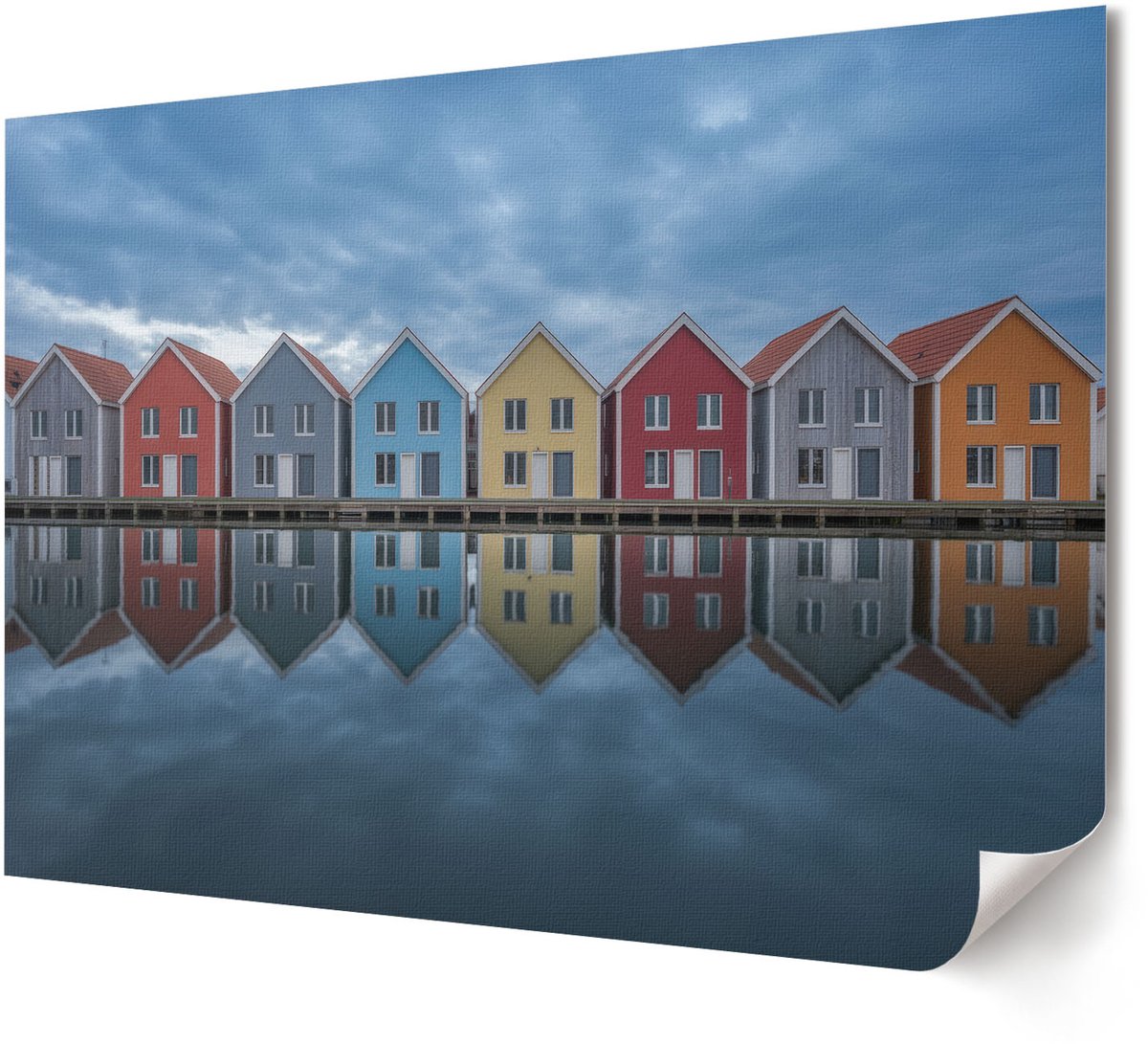 Coloray Polycanvas Wandposter - Portret Van Een Dier, Fotografie - A4 - Bruin Illustratie - Rechthoek - Interieurdecoratie - Woonkamer, Slaapkamer, Kantoor - Rustiek