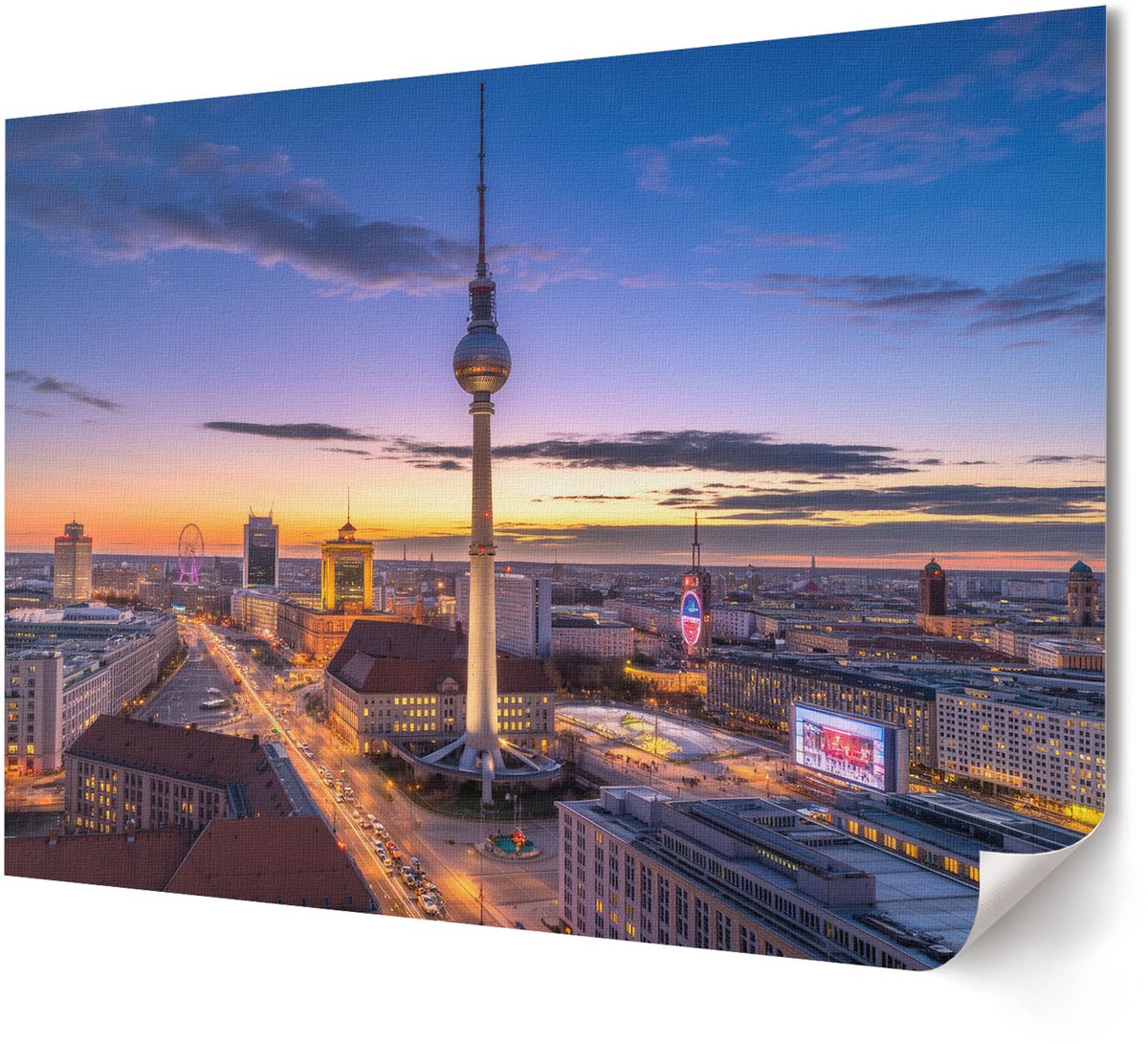 Coloray Polycanvas Wandposter - Wintermagie, Fotografie - A4 - Blauw Wandposter - Rechthoek - Muurkunst - Woonkamer, Slaapkamer, Kantoor - Klassiek