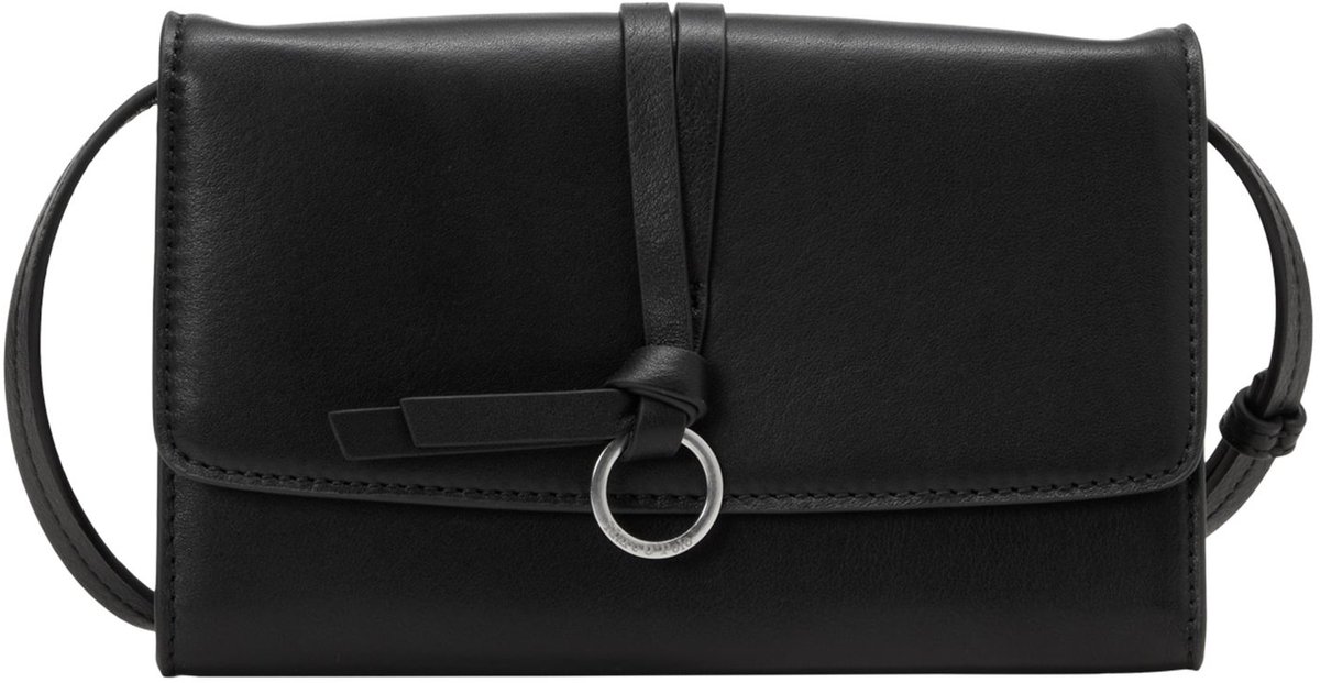 Marc O'Polo schoudertas clutch Lula 2 in 1 Crossbody Bag Black zwart