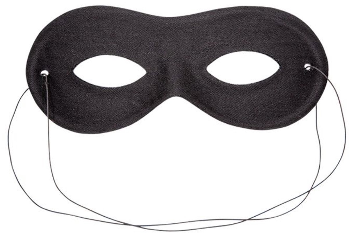 Oogmasker zware jongens zwart