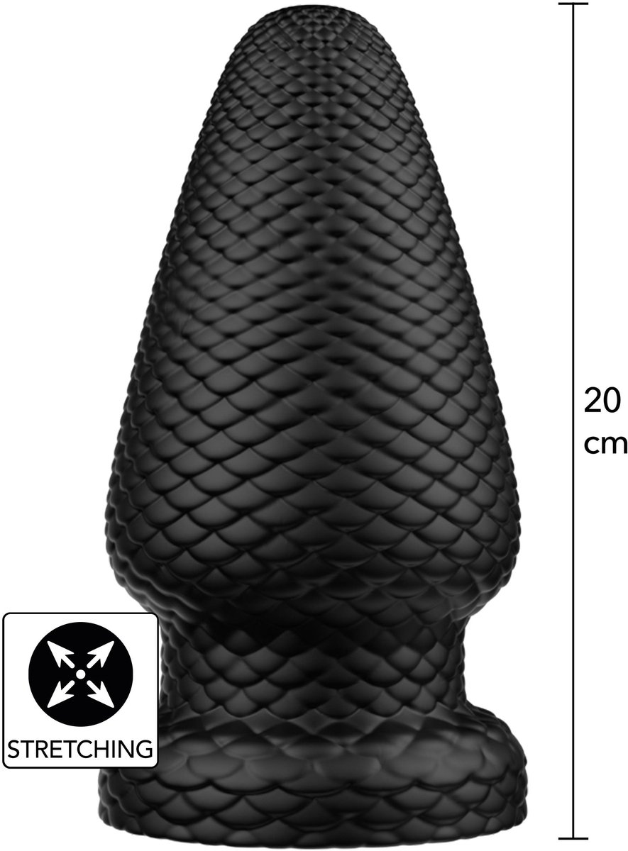 Hidden Desire Anale speeltjes - Giant Dragon Butt Plug PVC XL