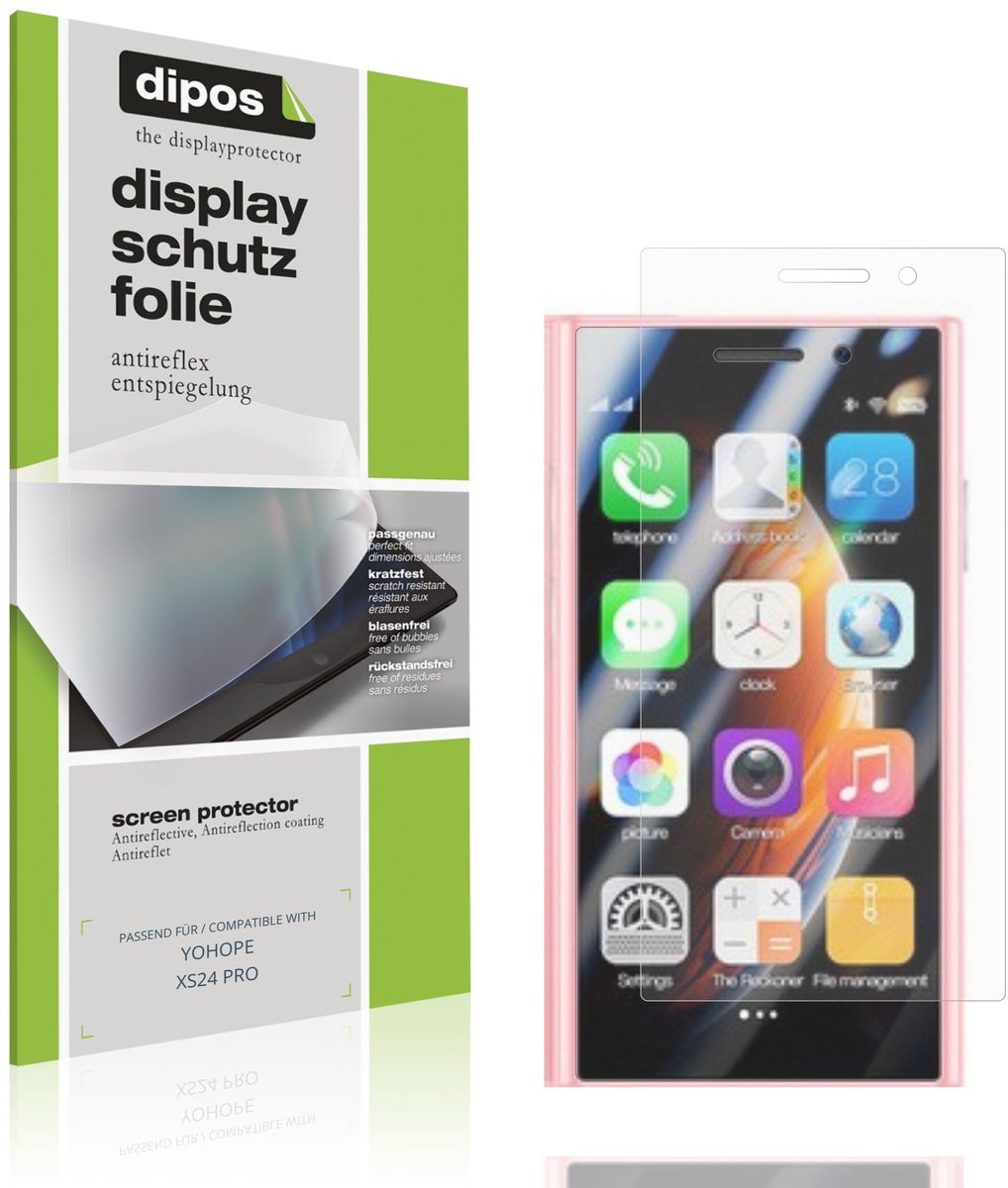 dipos – 4x Matte Beschermfolie geschikt voor YOHOPE XS24 PRO | Krasbestendige & antireflecterende Screenprotector Ultra-Thin