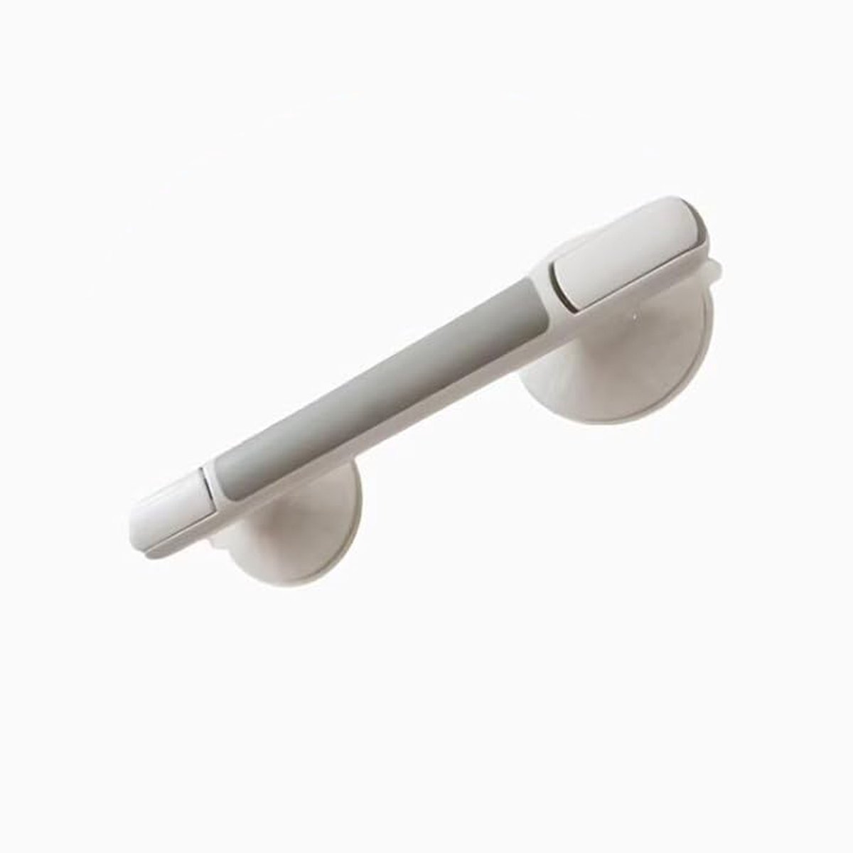 REDOM Toiletbeugel 34 x 9,5 x 8,6 cm – Badkamerbeugel met sterke zuignappen – Toilet handgreep zonder boren met antislip grip – ABS en rubber – Wit