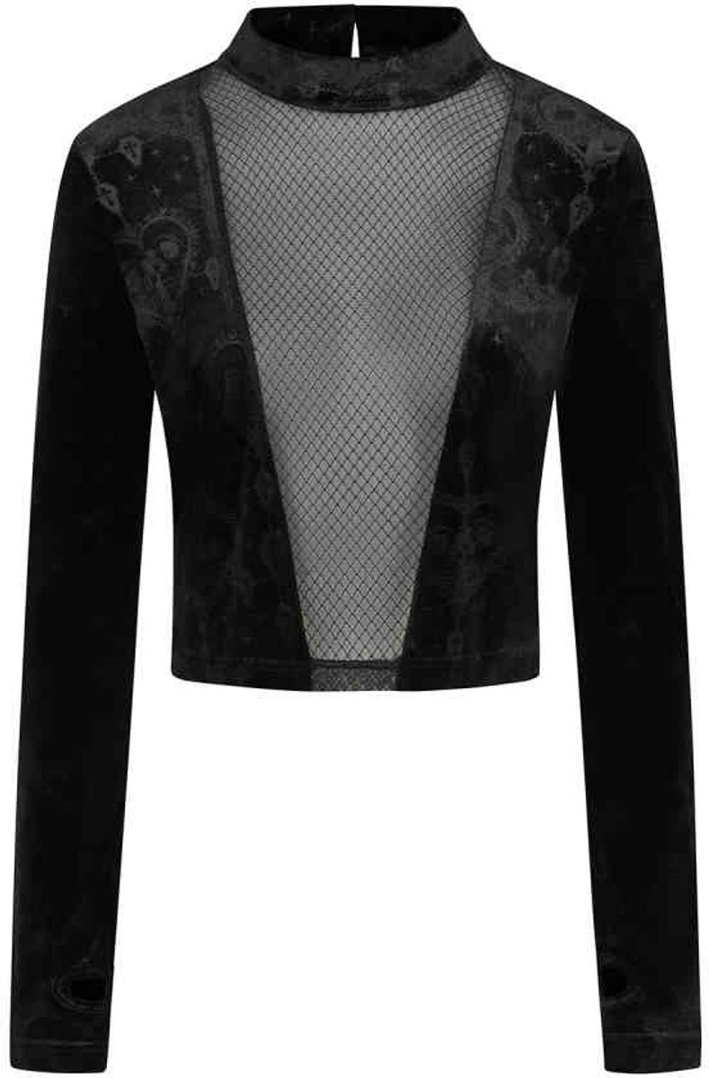 Banned - Selvatrix Longsleeve top - S - Zwart