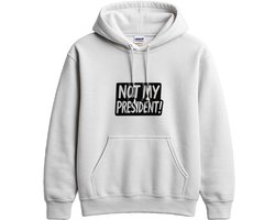 Activisten Hoodie – NOT MY PRESIDENT! – Rebellieuze Outfit – Unisex Hoodie voor Dames & Heren – Origineel Cadeau