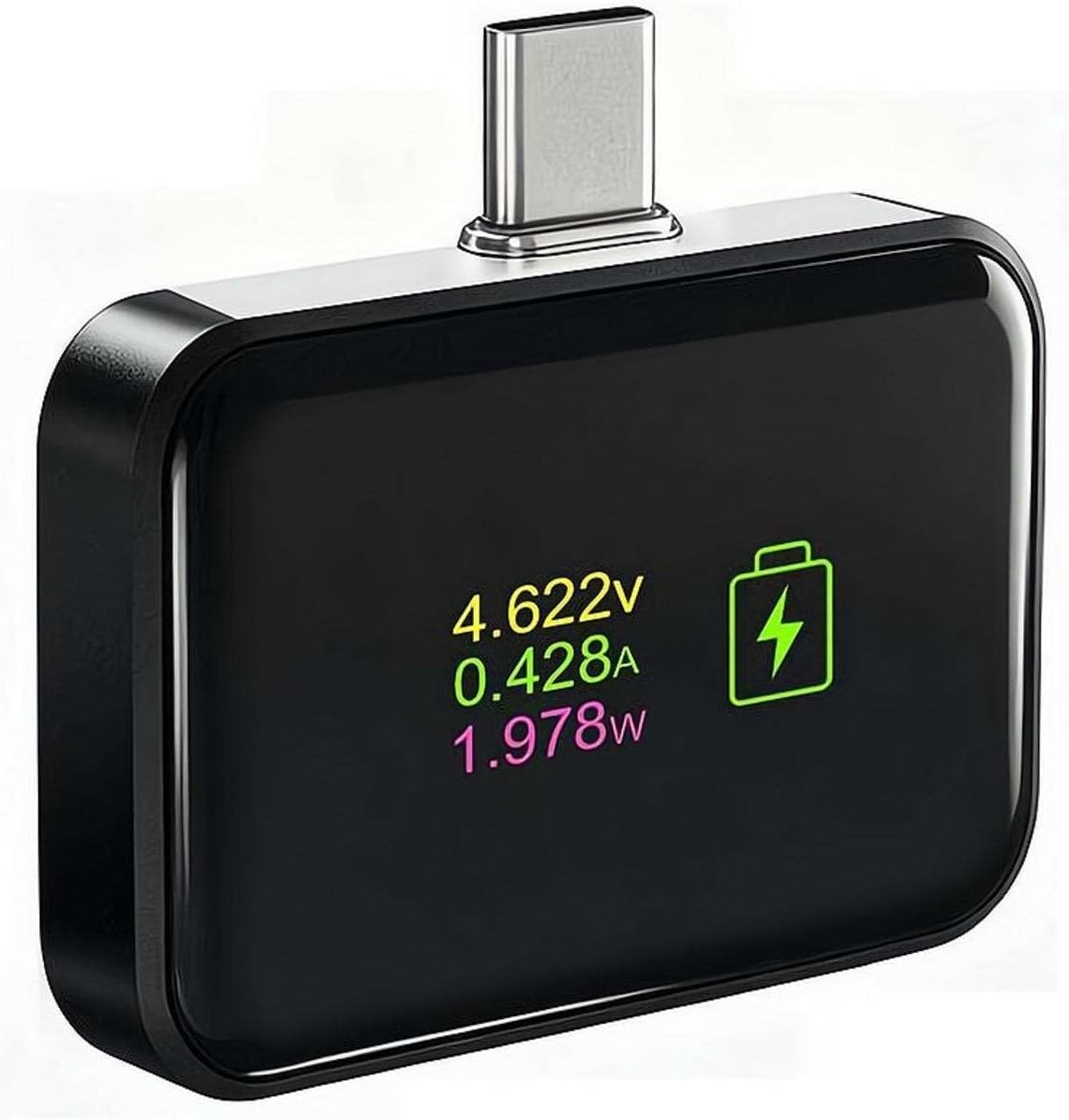 Auto Stop Opladen Adapter, Smart Stop Charge Smart Charger, Volledig opgeladen Separator, Intelligente Power Cut-Off Protector voor Smartphones Tablets en USB-apparaten, voorkomt overladen (zwart)