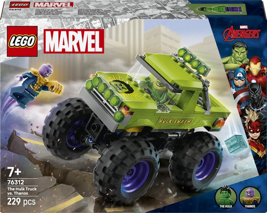 LEGO Marvel Hulk truck vs. Thanos 76312