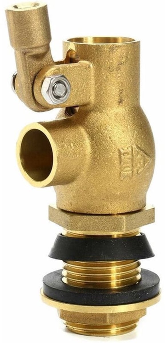 Messing vlotter, roestvrijstalen klep, automatische spoelbak, watertank voor koeienvijver - 1/2 inch