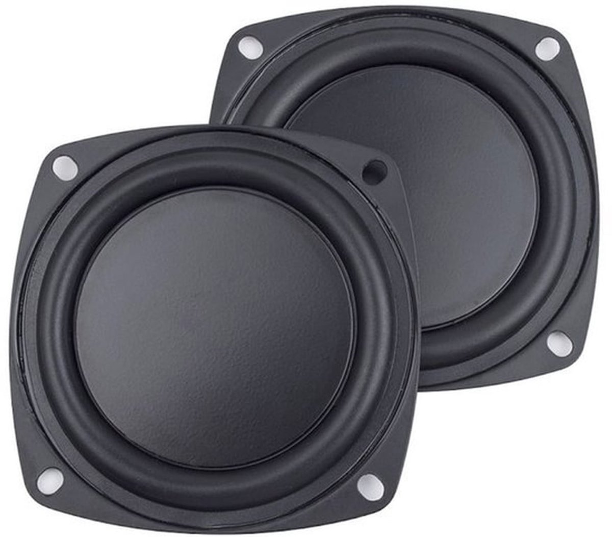 Set van 2 stuks 3-inch subwoofermembranen van ijzerrubber, trillingsmembraan, vervangende passieve radiatorfolie, geschikt Geschikt voor subwoofers en doe-het-zelf audio-reparaties.