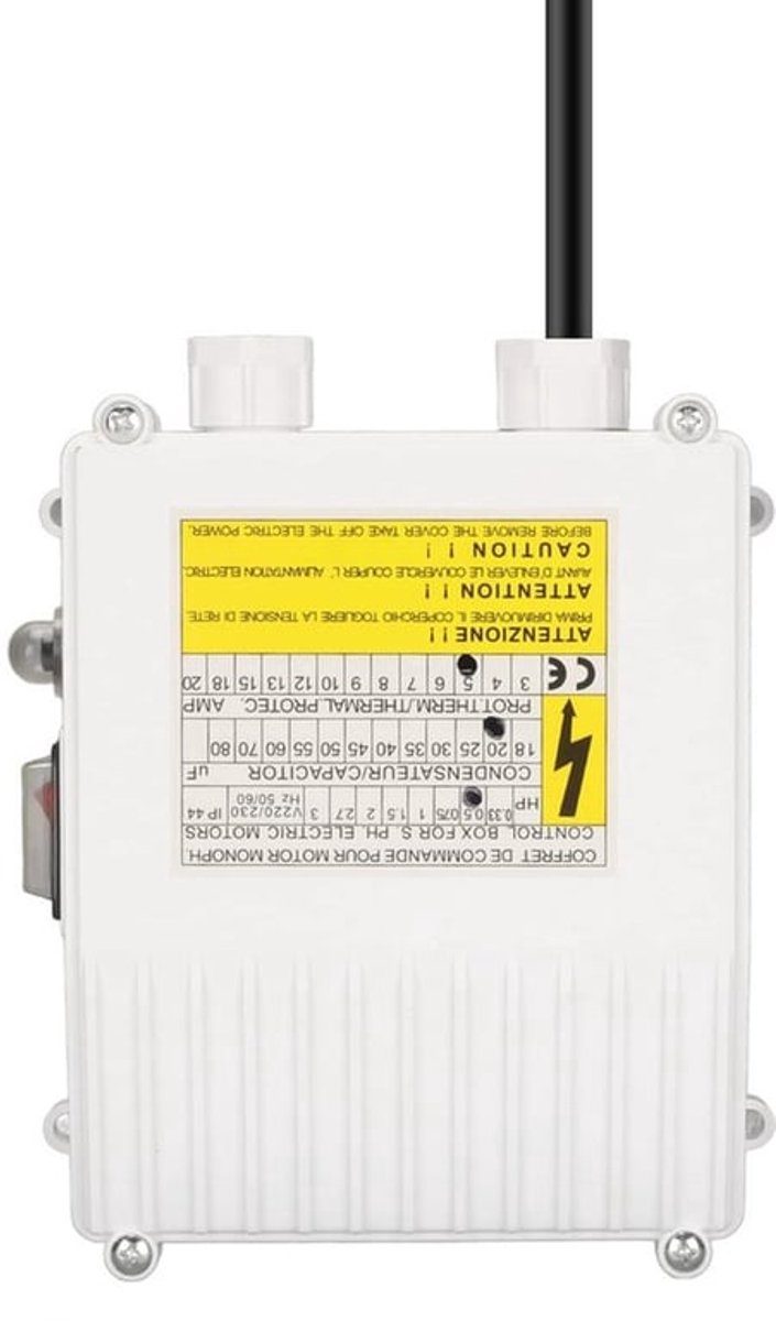 Goede pomp besturingsbox - Duurzaam en betrouwbaar - 1100 W - Heldere pomp besturing - Geschikt voor industrie - 220 V