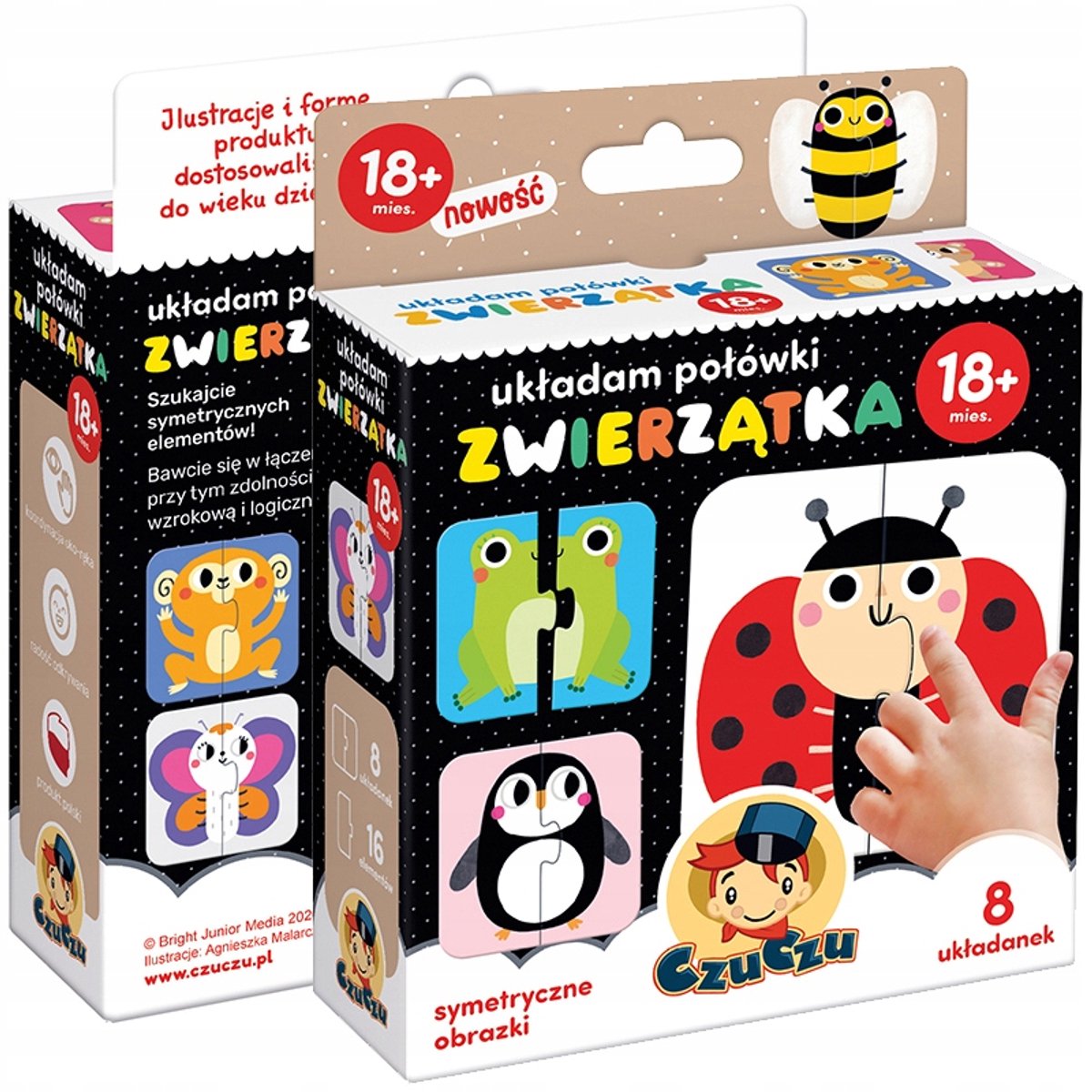 CzuCzu Puzzel "Dieren" - Eerste Puzzels voor Kinderen vanaf 18 maanden