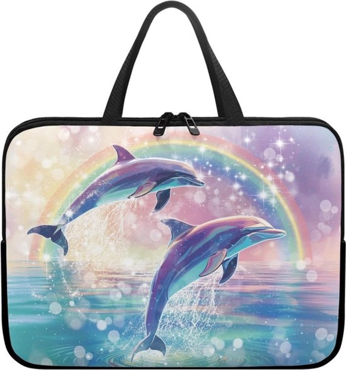 Laptoptas 17 inch - Computerhoes Unisex - Zakelijk Kantoor - Waterdicht Lichtgewicht - 10-17 inch - Onderwaterwereld Print