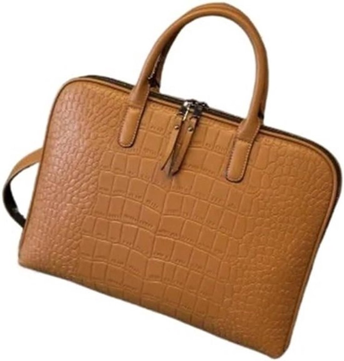 Laptoptas - Aktetas Schoudertas - Zakelijk Reizen - Verstelbare Band - 16 inch - Bruin