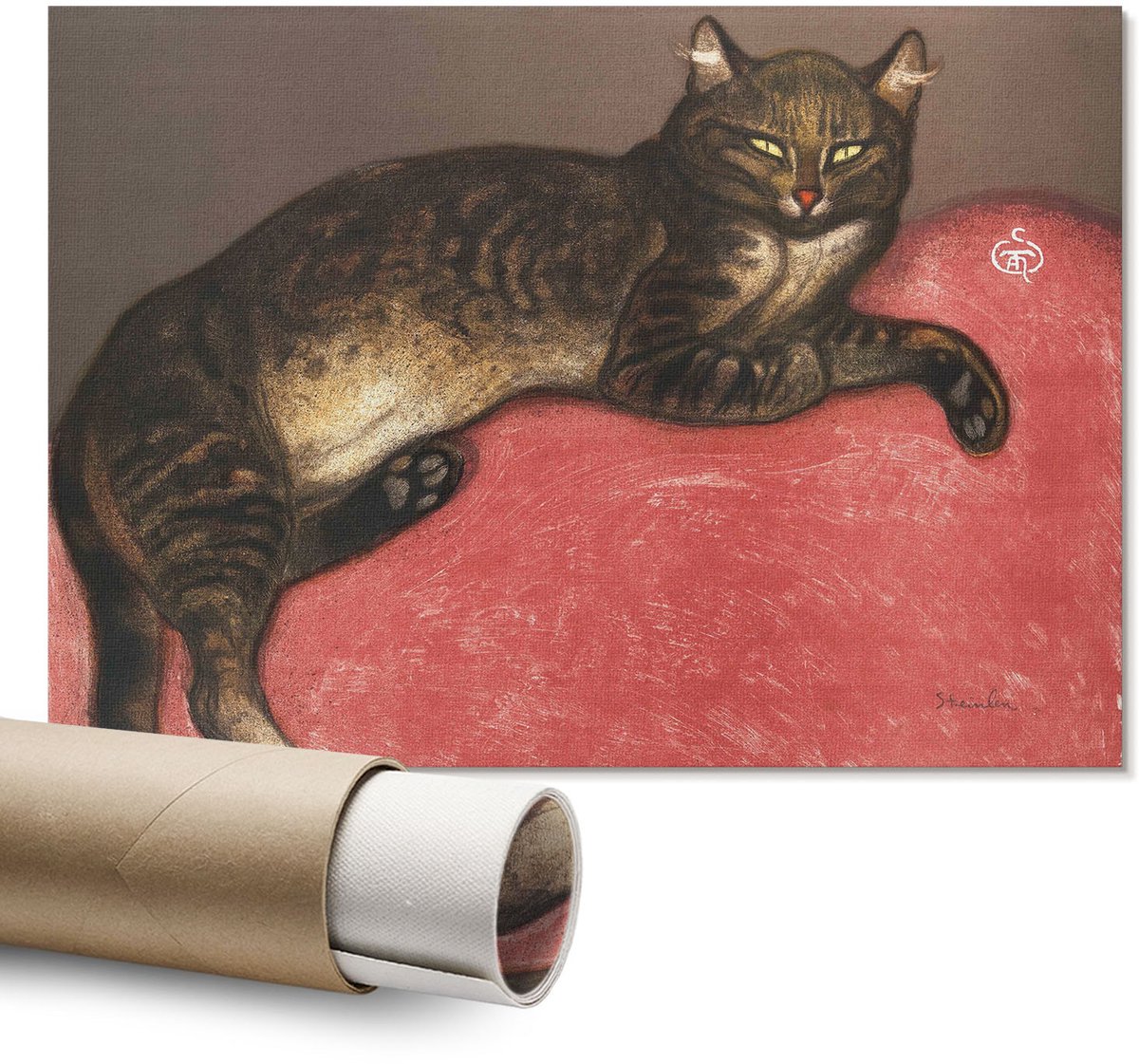 Coloray Polycanvas Wandposter - Allergisch Voor Jou, Illustratie - A1 - Zwart Wandposter - Rechthoek - Canvasposter - Woonkamer - Popcultuur