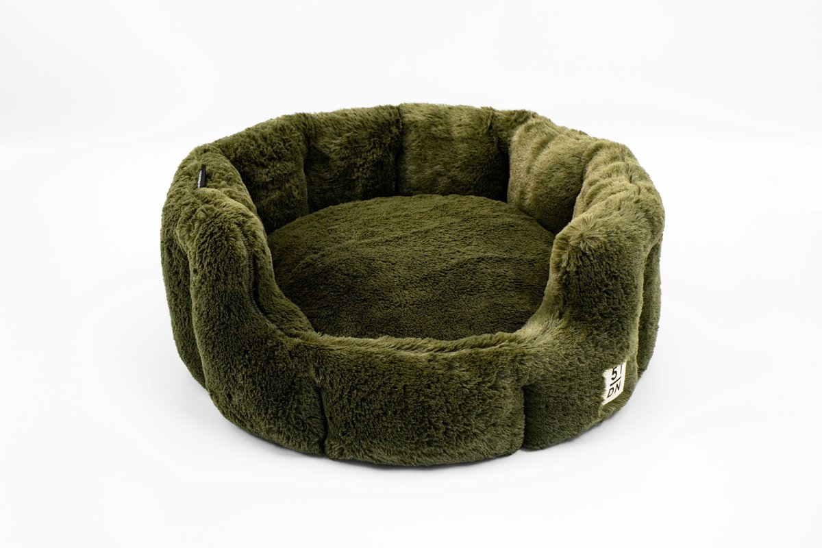 51 Degrees North - Supersoft Ronde Hondenmand - Dark Green