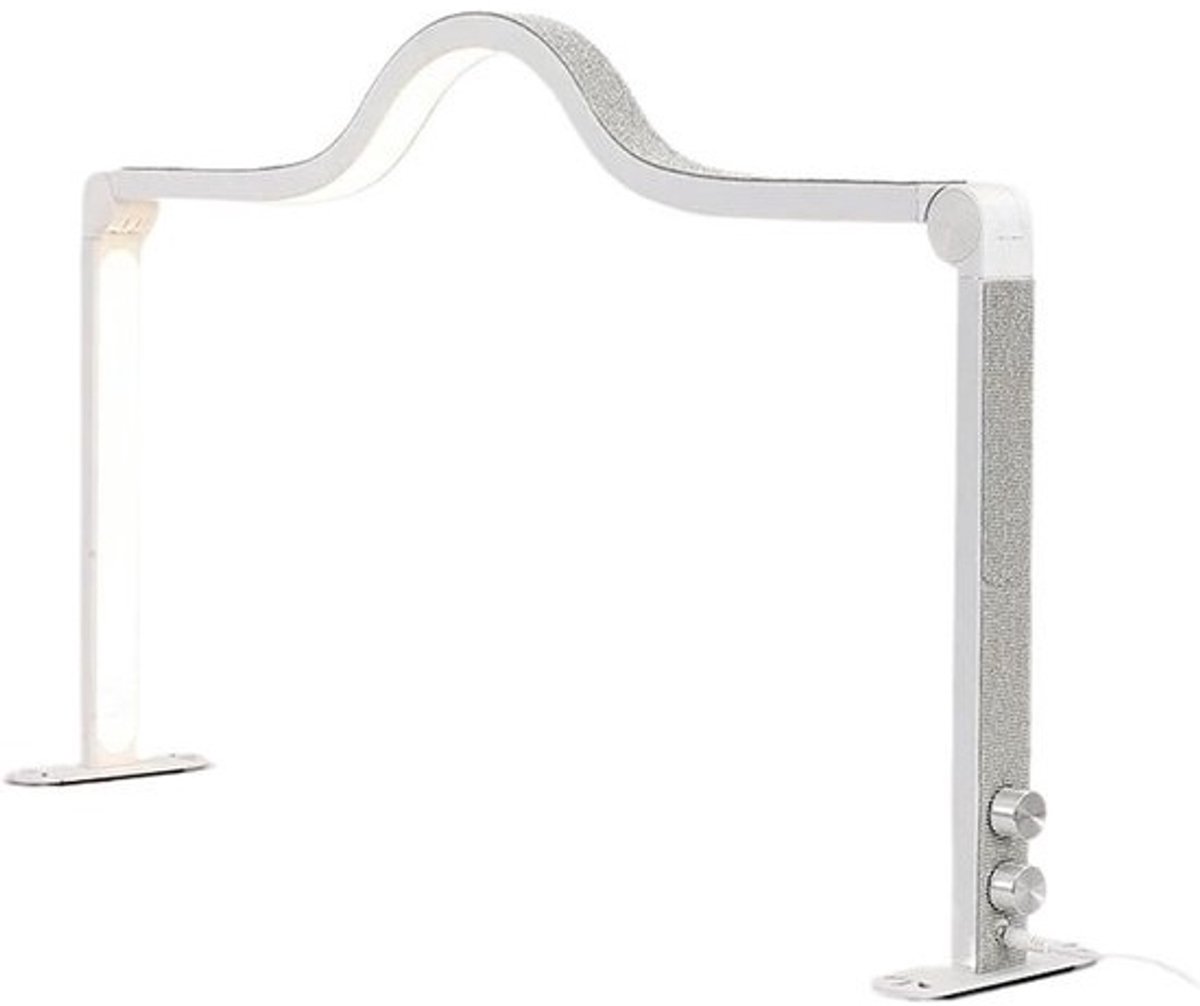 Nagel Uithardingslamp - Manicure Lamp - Nagelstyling Salon - Verstelbaar Diamant Design - Halve Maan Vorm - Wit