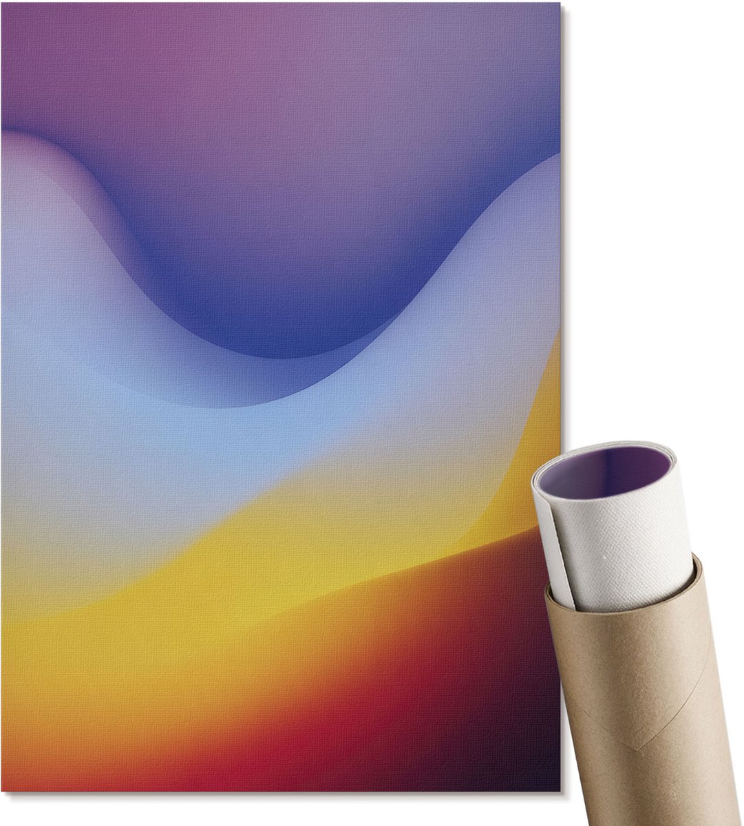 Coloray Polycanvas Wandposter - Mysterieuze Elegantie, Fotografie - A2 - Beige Kunst - Rechthoek - Muurkunst - Woonkamer, Slaapkamer, Kantoor - Glamour