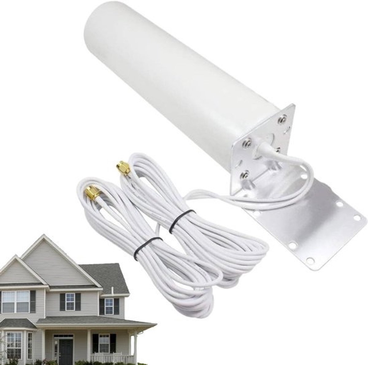 Wifi Extender Buiten - Signaal Booster - Internet Bereik - Weerbestendig Ontwerp - 5 meter bereik - Wit