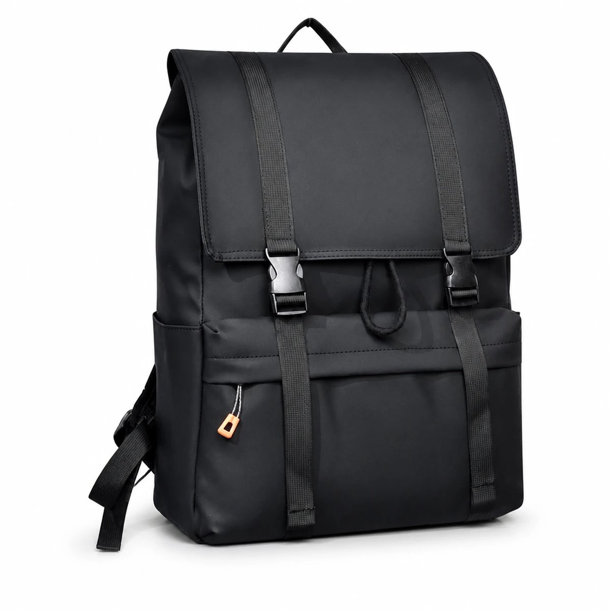 Flip Top Laptoprugzak 15,6 Inch – Waterbestendige Rugzak met Trekkoordsluiting – Grote Capaciteit Casual Laptoprugzak & Daypack voor School, Werk, Stedentrips, Reizen en Dagelijks Gebruik – Heren