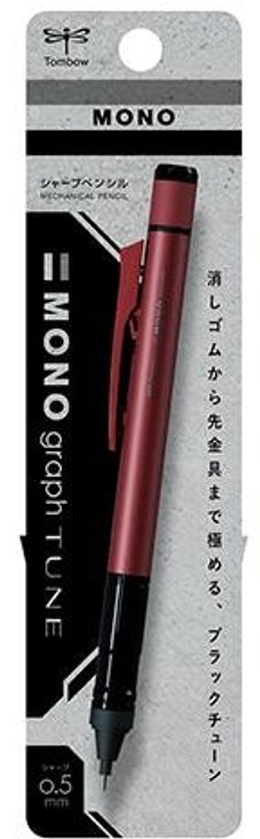 Tombow Mono Graph Tune Automatisch potlood Bordeaux 0,5 mm