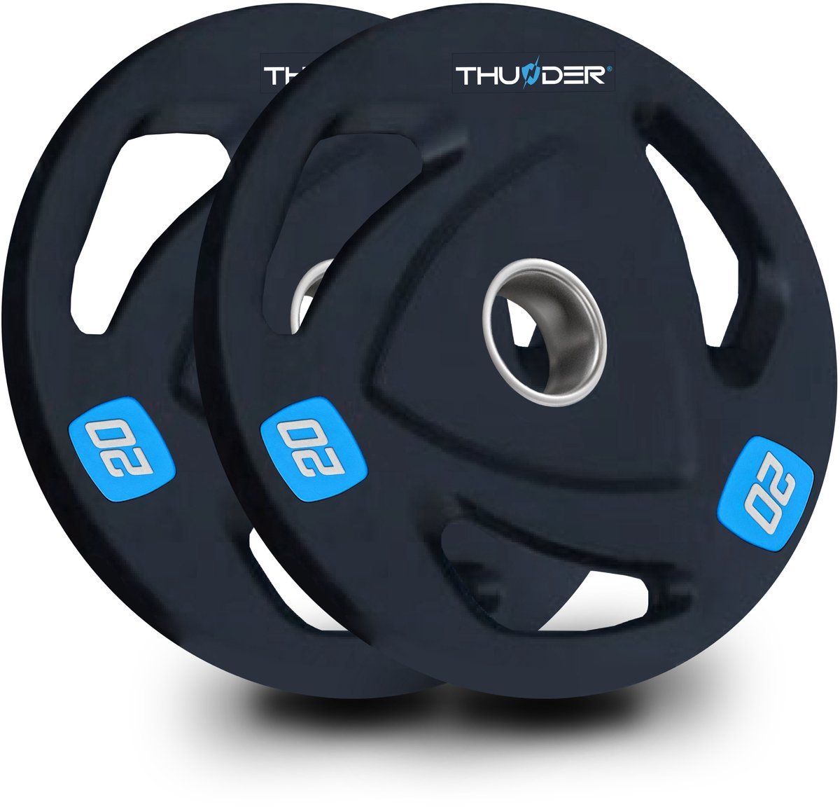 Ovengewichtenset 40kg Olympic 51mm met handgrepen - Merkloos