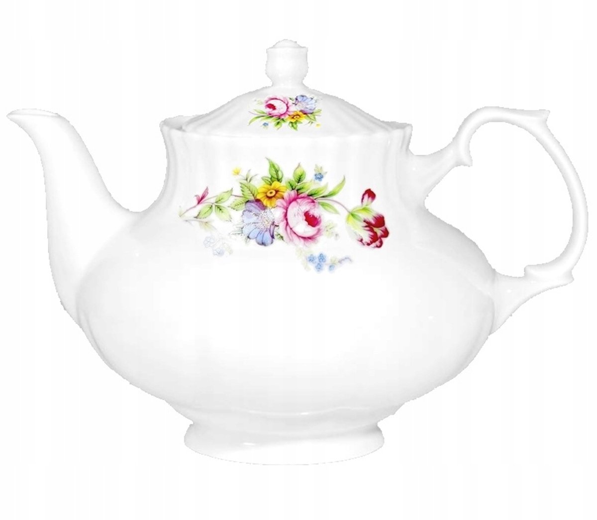 Merkloos Porseleinen Theepot 1.6L - Stijlvol en Duurzaam