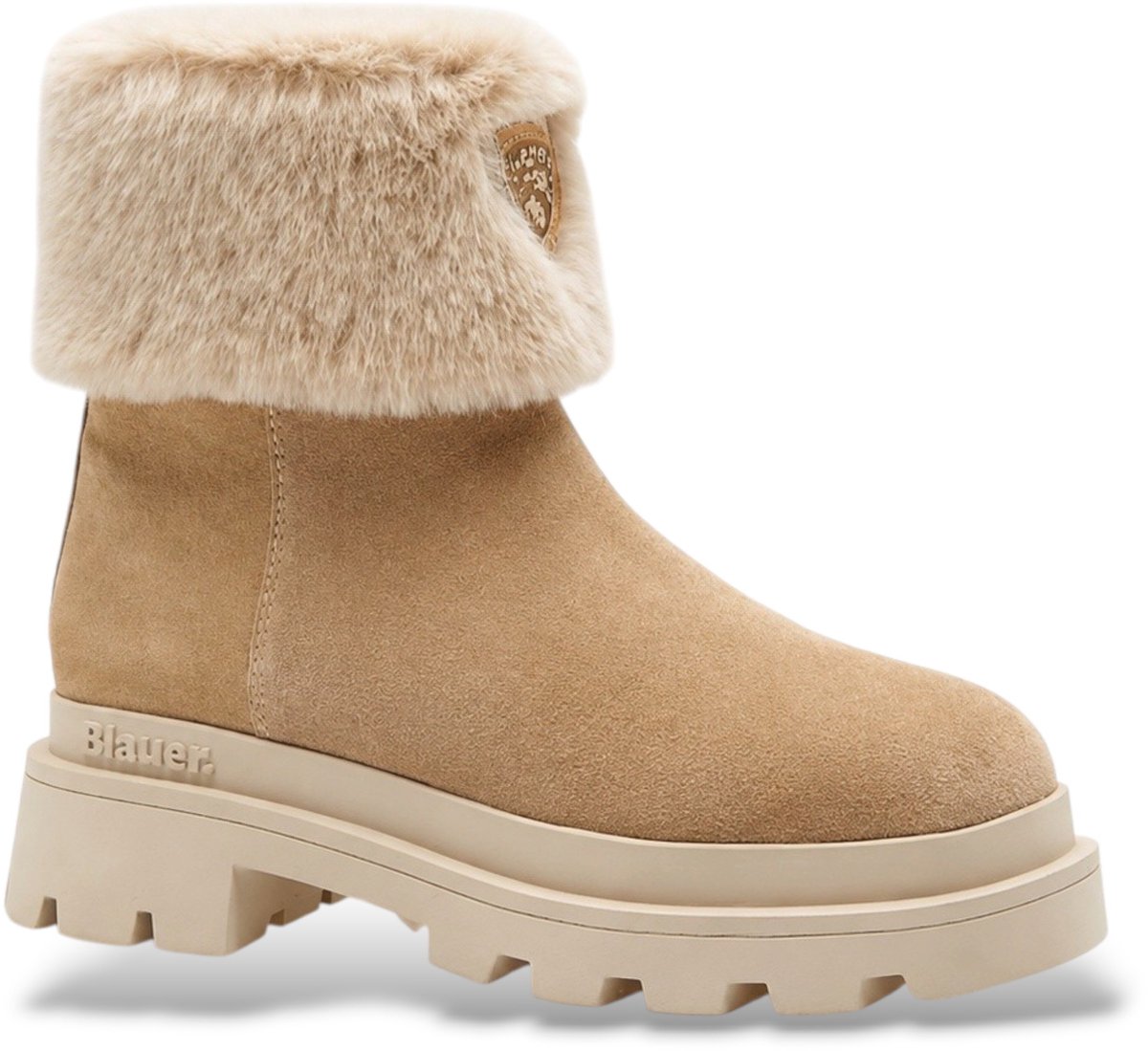 Blauer Kimmel 10 beige leren enkellaarsjes