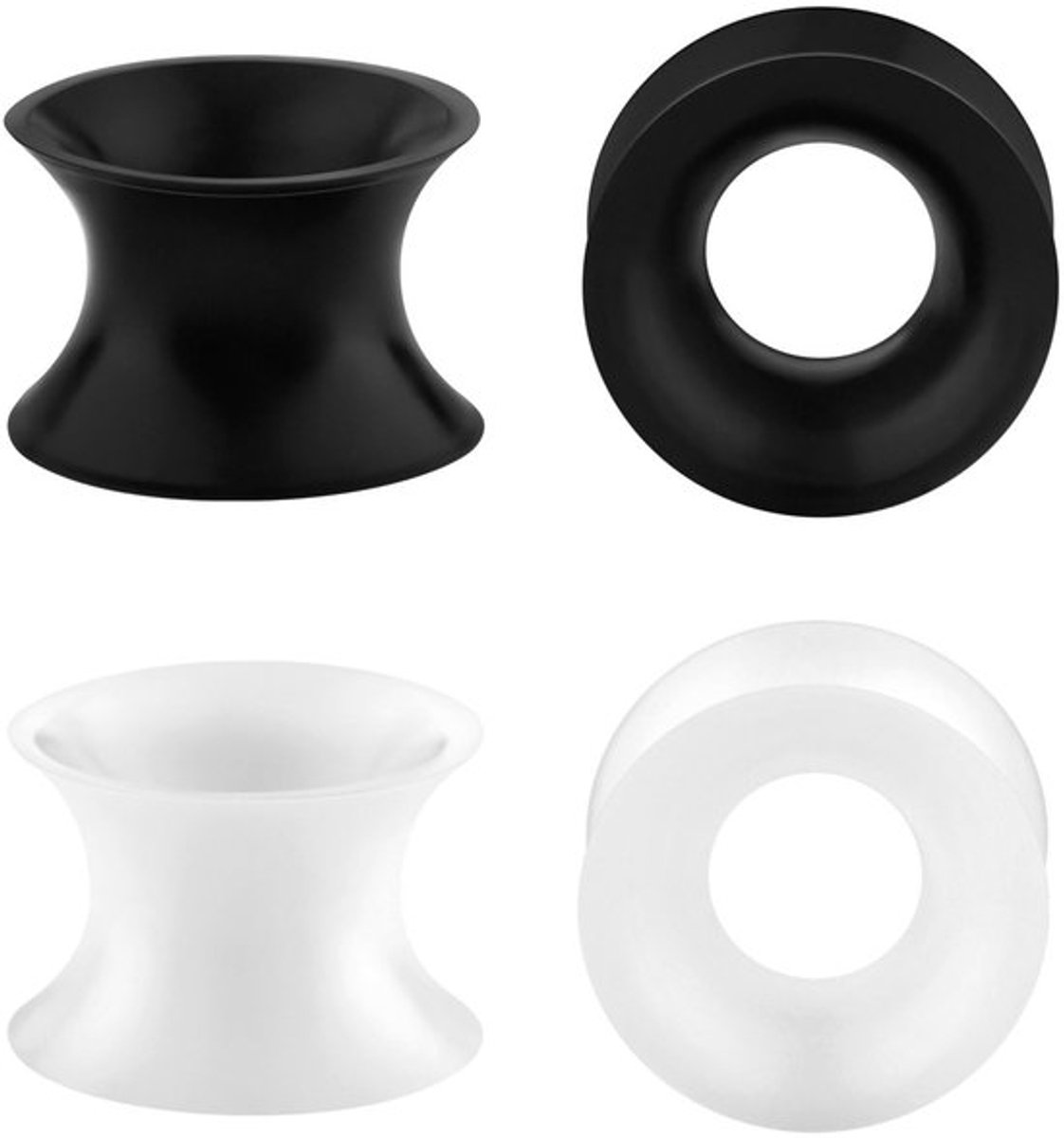 Dailygoods - Extra Zachte Siliconen Flesh Tunnel Plugs - Comfortabele Draagervaring